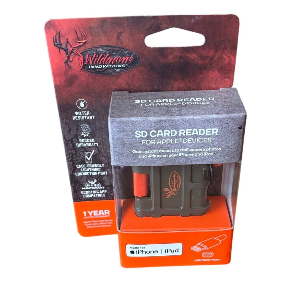 Wild Game Innovations SD Card Reader for Apple Devices NIP